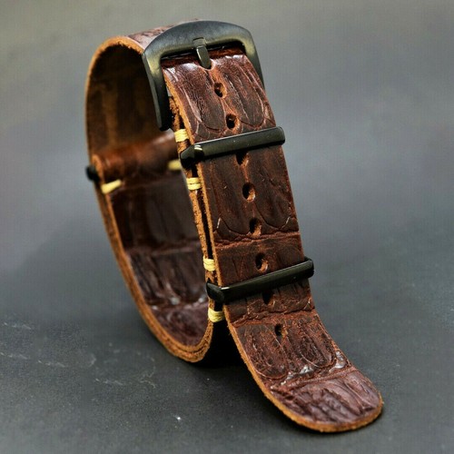 Watch strap leather - leather,