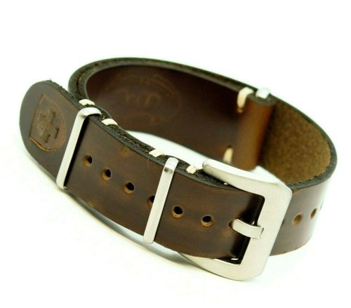 Genuine leather strap zulu - leather,
