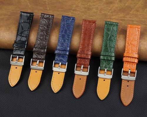 Crocodile leather watch - crocodile,