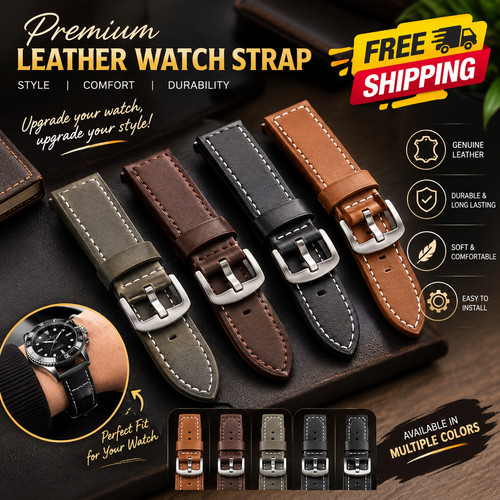 Mens watch strap handmade - mens,