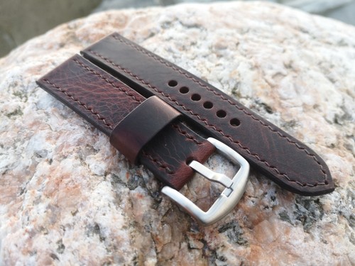 Dark brown italian leather - dark,