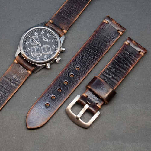Leather watch strap 26mm - leather,