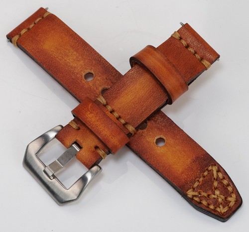 Handmade leather watch strap - handmade,