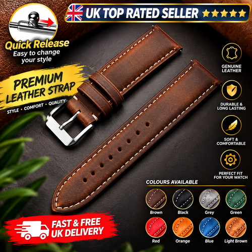 Mens watch strap handmade - mens,