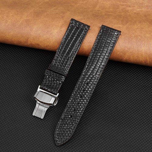 Lizard leather watch strap - leather,