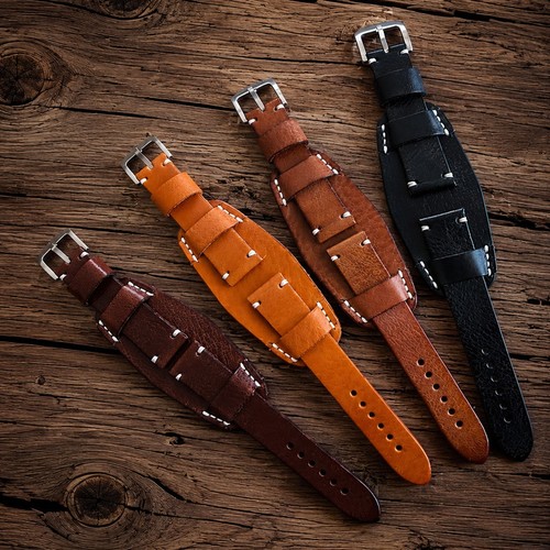 Genuine leather watch strap