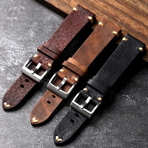 Handmade genuine leather watch - leather,